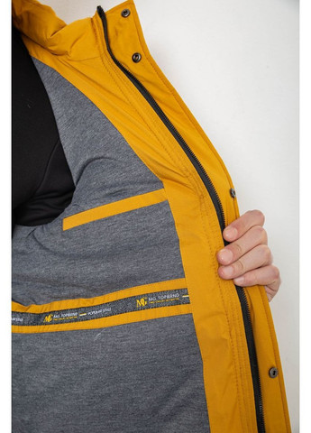 Жовта демісезонна куртка чоловіча демісезонна з капюшоном Ager 244RL9159AL