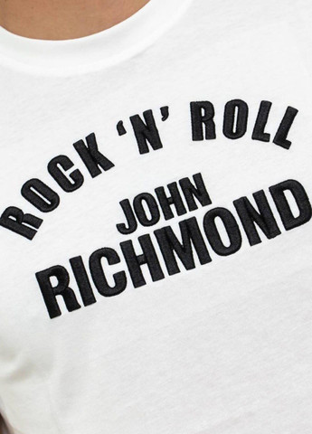 Біла футболка з коротким рукавом John Richmond