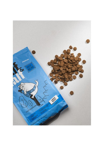 Сухой корм Half&Half для взрослых собак больших пород, с говядиной, 2 кг No Brand (362702266)