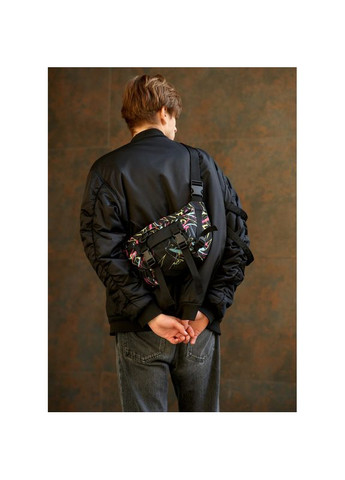 Большая мужская поясная сумка бананка DynamicDart принт "ABSTRACT" Sambag (329692761)