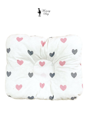 Набор 3в1 в КОЛЯСКУ №27 Сердечки розовато-серые с пледом RoyalBaby (335081789)