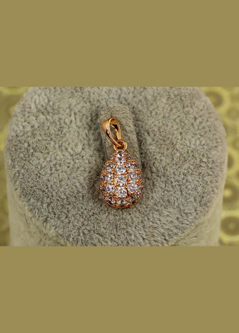 Кулон крапля з фіанітів 1.8 см золотистий Xuping Jewelry (316433738)