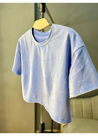 Футболка жіноча A-N 2308 варена тай-дай коротка широка кроп-топ No Brand - (304062753)