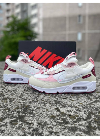 КРОССОВКИ ЖЕНСКИЕ NIKE AIR MAX 90 FUTURA VALENTINES DAY FD4615-111 НАЙК АИР МАКС 90 No Brand бежевые демисезоны (368869338)
