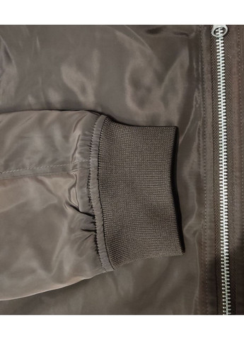 Коричневая демисезонная мужская куртка-бомбер коричневая размер производителя 34 Rainbow