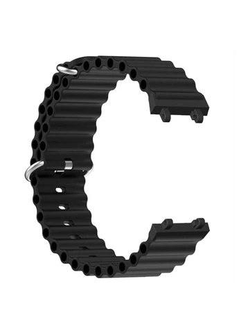 Ремінець силіконовий Ocean для годинника Xiaomi Amazfit T-Rex 2 (A2169 / A2170) - Black Primolux (394052326)