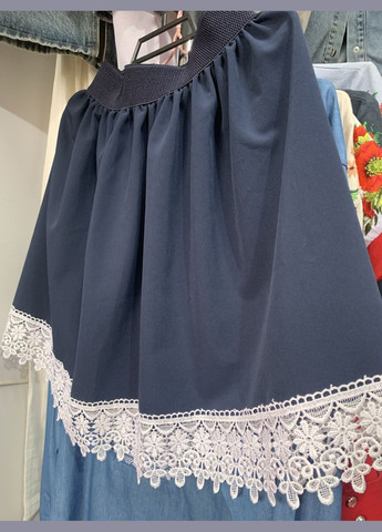 Спідничка для дівчинки синя з мереживом No Brand (318529684)