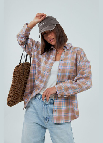 Кофейная рубашка Lurex