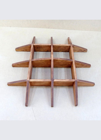 Настенная книжная полка из дерева Властелин капучино (КПГ-001709) No Brand (328076199)