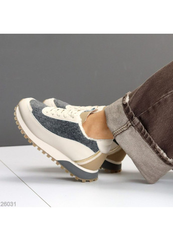 Зимние кроссовки Helen бежевые зима (370813403)