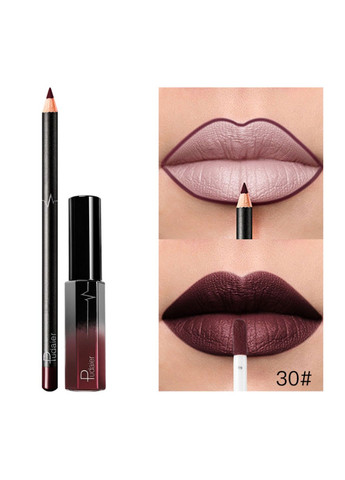 Набір помада рідка матова + олівець тон 30 (3008-30) Pudaier (330133679)