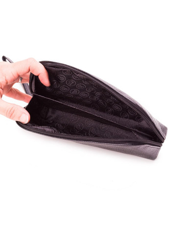 Жіноча косметичка чорна з натуральної шкіри 657-004-001 Butun (282841642)