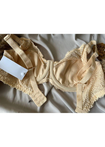 Бежевый бежевый кружевной бюстгальтер без поролона Lanny Mode