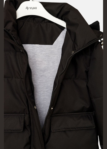 Чорна демісезонна куртка для дівчинки колір чорний cb-00267393 SANMAO