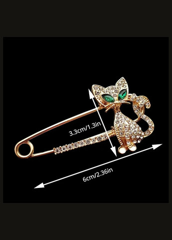 Брошь булавка сиамская золотистая кошка Nobrand (302893016)