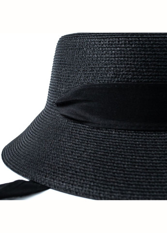 Шляпа клош женская бумага черная ЛЕЯ LuckyLOOK 444-485 (292668898)