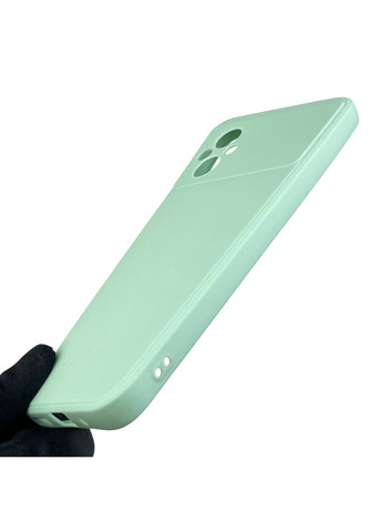 Чехол для Poco M5 с квадратными гранями с защитой камеры на сяоми поко м5 мятный Xiaomi (366019255)