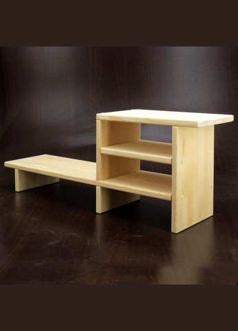 Підставка для монітора з дерева Томора бланже (ПДМ-003101) No Brand (328415196)