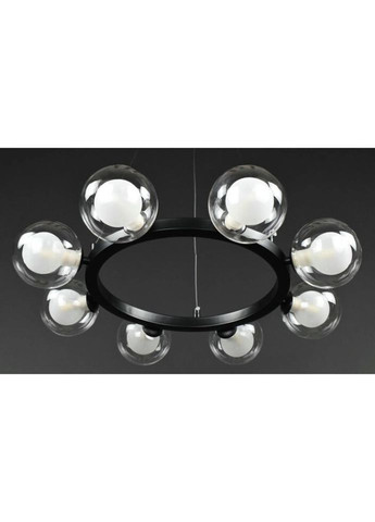 Люстра подвесная на 8 лампочек 27914 Черный 25-130х54х54 см. Sunnysky (335975239)