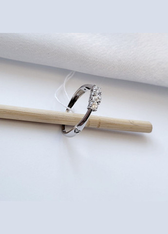 Серебряное кольцо с Белыми камнями размер серебро 925 пробы Родированное 1181к 1.35г No Brand (306741546)