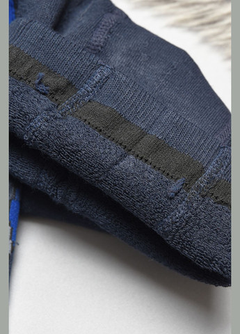 Колготи дитячі махрові для хлопчика темно-синього кольору з малюнком Let's Shop (306426758)