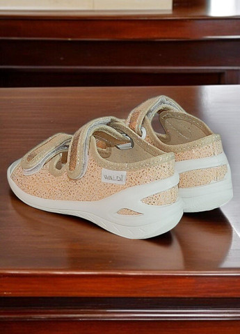 Текстильні тапочки для дівчинки відкриті ортопедичні Waldi (327432023)