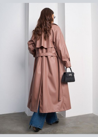 Коричневе демісезонне Пальто 15021 коричневе ISSA PLUS