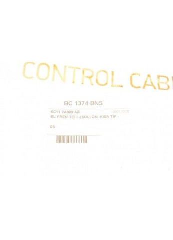 Трос ручника (задний) (L) Ford Transit (V347) 06- (RWD) (корот..средн. база/однокатков.)( BC 1374 BNS (opt-om) No Brand (340419402)