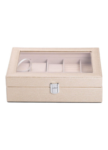 Шкатулка для украшений из эко кожи 25.5×20×7.5 см органайзер для ювелирных изделий HP-5-6GOLD Yiwu (370800250)