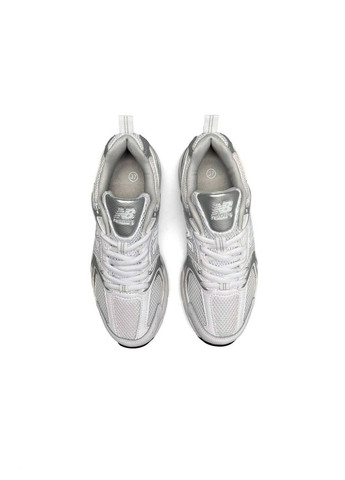 Белые демисезонные кроссовки женские, вьетнам New Balance 530 White Silver