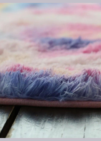 Пухнастий килимок 90х180 Різнокольоровий (П4К-am-kulum-001) No Brand (323160849)