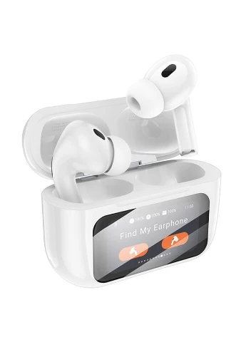 Беспроводные наушники true wireless ANC noise reduction touch screen BT headset Champagne White Borofone BW76 Brocade (340279413)