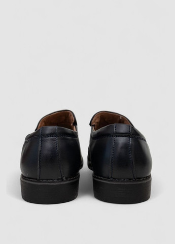 Темно-синие туфли мужские с перфорацией KangFu