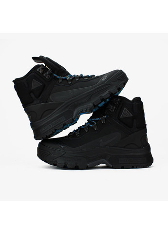 Черные демисезонные кроссовки мужские и женские Nike ACG Air Zoom Gaiadome GTX Black | Найк АЦГ Аір Зум Гайадом