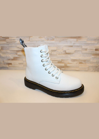 Черевики жіночі демісезонні білого кольору натуральна шкіра Seven Черевики демісезонні (327880814)