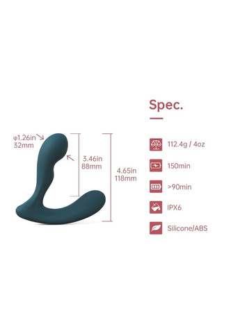 Смарт-массажер простаты Solstice X, массаж промежности, изменение угла наклона ствола Magic Motion (341528216)