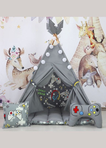 Вигвам для детей Playstation графит БОН БОН. Полный комплект! No Brand (316257250)