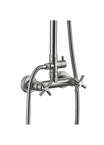 Душевая система для кабины Wind двухвентильная на два потребителя LDWIN1363NKS43389 Nickel LIDZ 1363 (332055094)