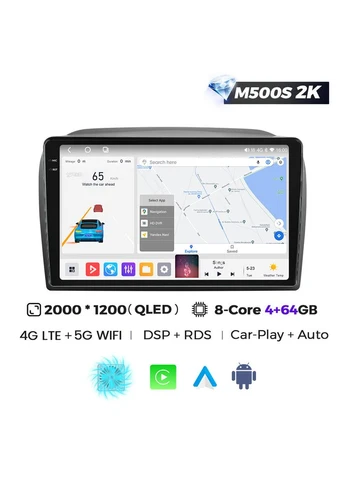 Штатна магнітола MS 2k Fiat Doblo 2 263 (2009-2015) MS 2k 4Gb+64Gb CarPlay QLED Mekede (384258445)