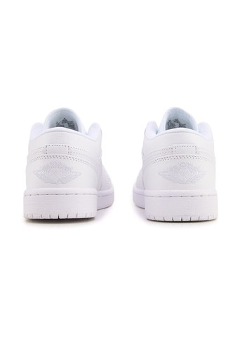 Білі Осінні кросівки чоловічі nike air jordan retro 1 low full white найк аір джордан No Brand