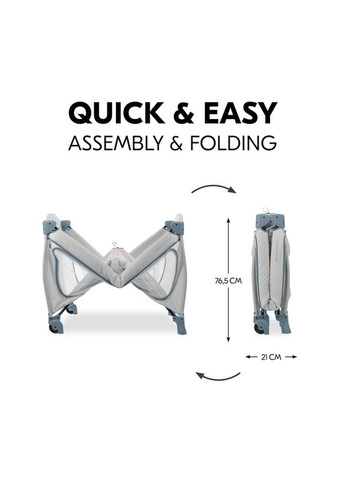 Дитяче ліжечко-манеж Sleep N Play Go Plus Dusty Blue () Hauck 60089-4 (335030425)