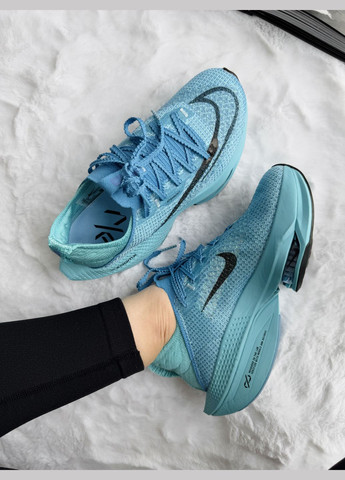 Кросівки жіночі і чоловічі Nike Air Zoom Alphafly Next 2 Blue Black | Найк Аір Зум Альфафлай блакитні No Brand блакитні демісезони (339775750)