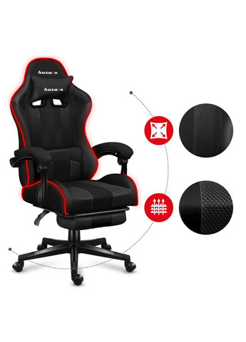 Кресло Force 4.7 Black RGB ткань Huzaro (346534474)