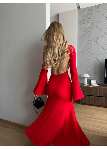 Красное платье, цвет красный Fashion