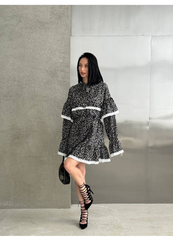 Чорно-білий сукня No Brand