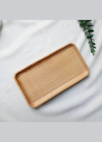 Прямокутна дерев'яна таця для чашки та десертів 28 см Hell (303210091)