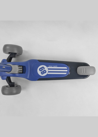 Детский самокат RS-8999. Складной алюминиевый руль, 3 PU колеса с подсветкой. Синий Best Scooter (291122906)