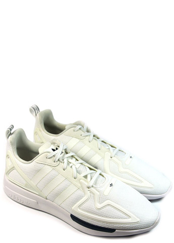Белые демисезонные мужские кроссовки zx 2k flux fw0470 adidas