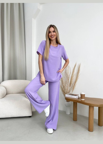 Женский прогулочный костюм лавандового цвета 32029 No Brand (324766827)
