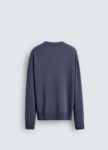 Синий демисезонный свитер Zara